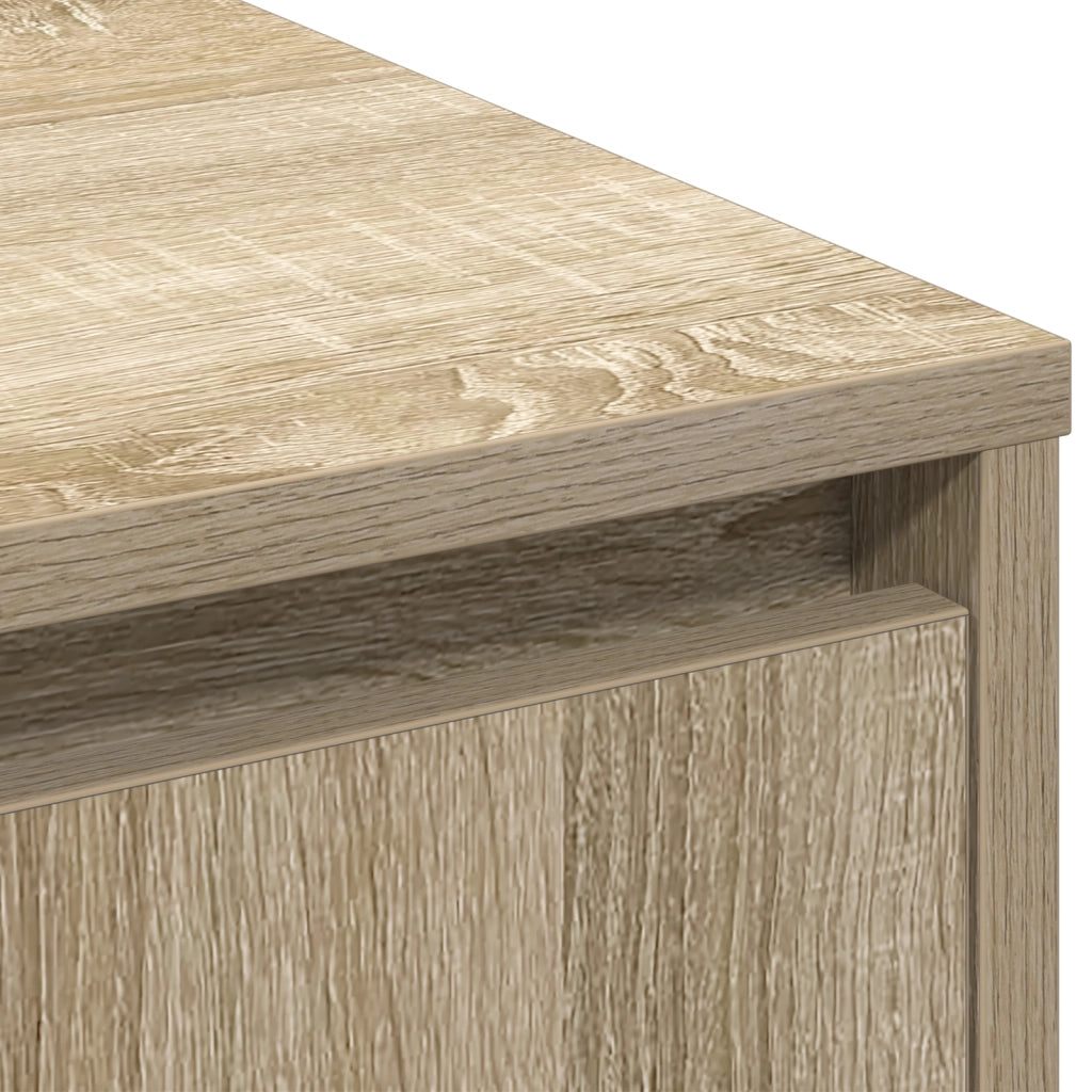 Mobile con LED Quercia Sonoma 90x32x75 cm in legno ingegnerizzato
