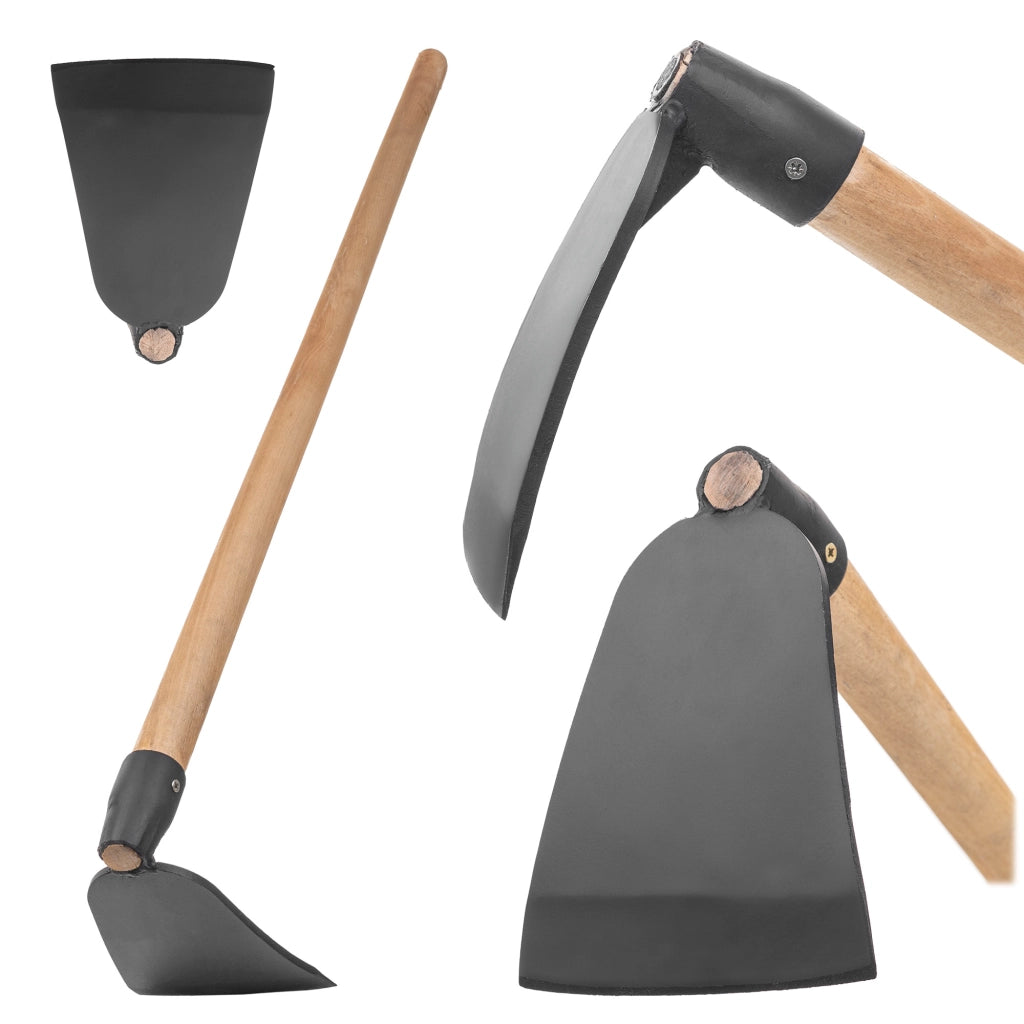 Zappa da giardino forgiata KADAX da 14,5 cm con manico in acciaio di alta qualità per scavare.