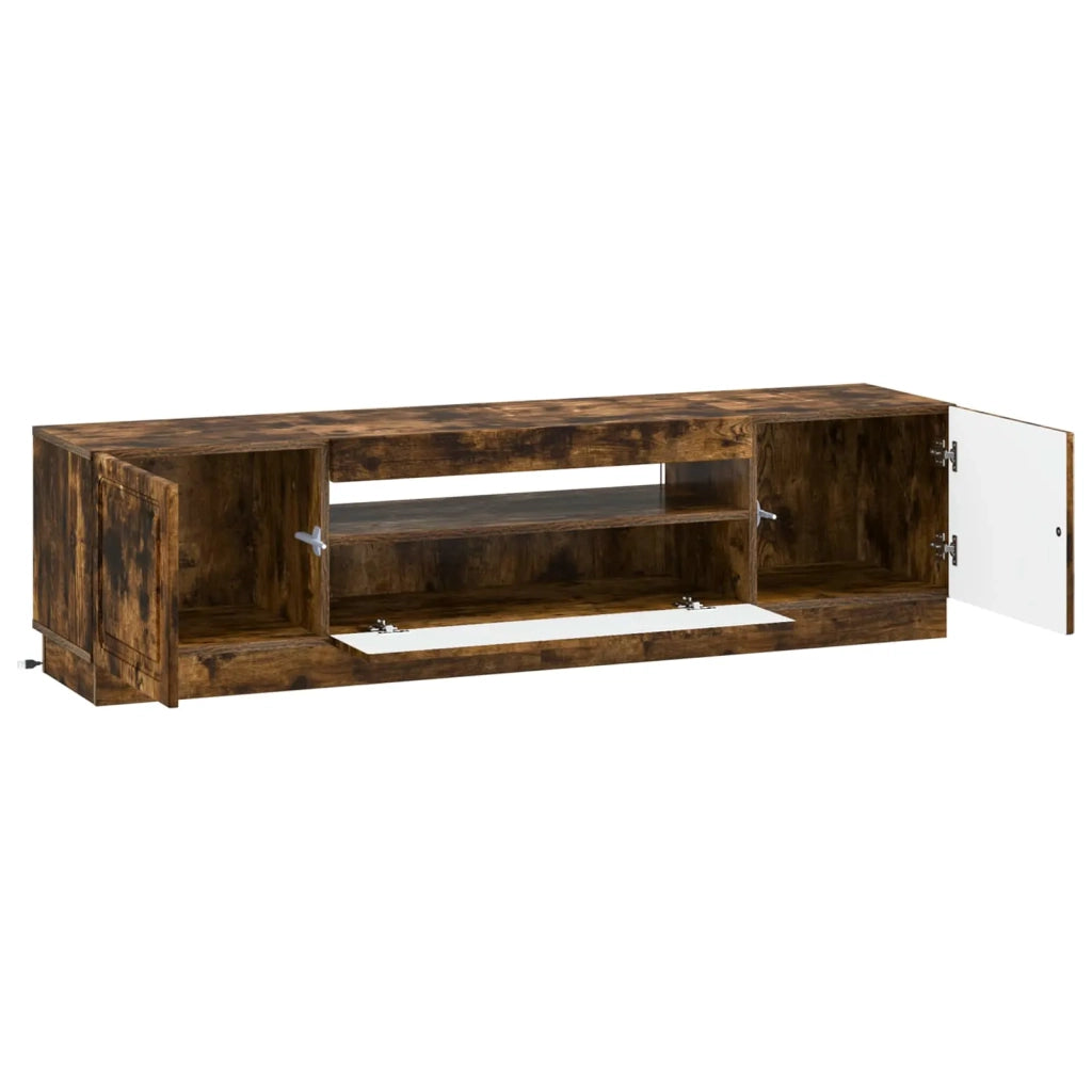 Mobile TV LED Rovere Fumo Legno ingegnerizzato 897790