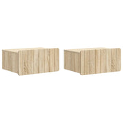 Mobiletto da notte a muro 2 pcs Rovere Sonoma 49 x 34,5 x 24 cm 898280