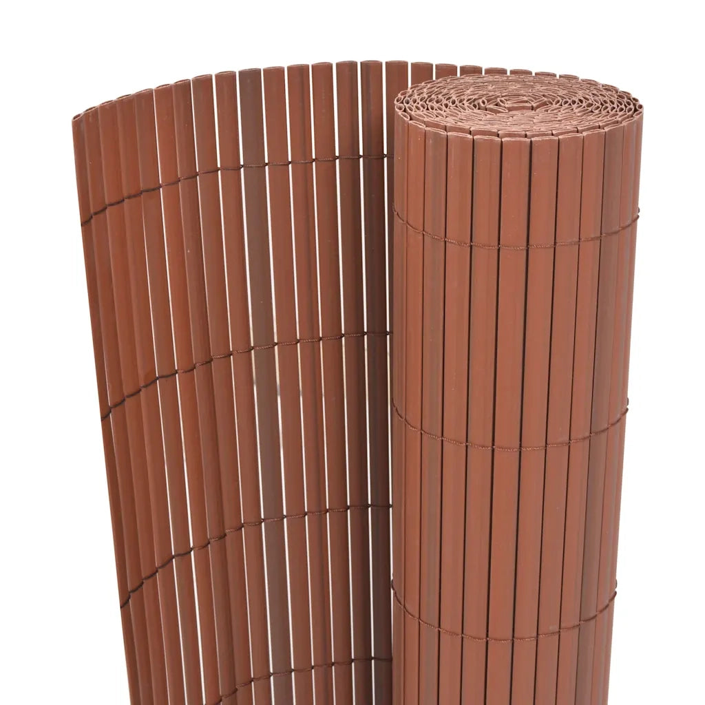 Recinzione per Giardino Marrone 150 x 300 cm PVC 43635
