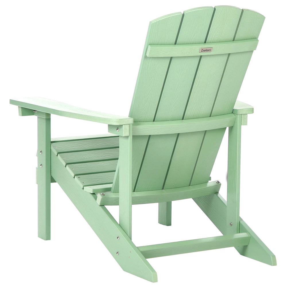 Sedia da giardino in plastica verde chiaro resistente agli agenti atmosferici in stile moderno