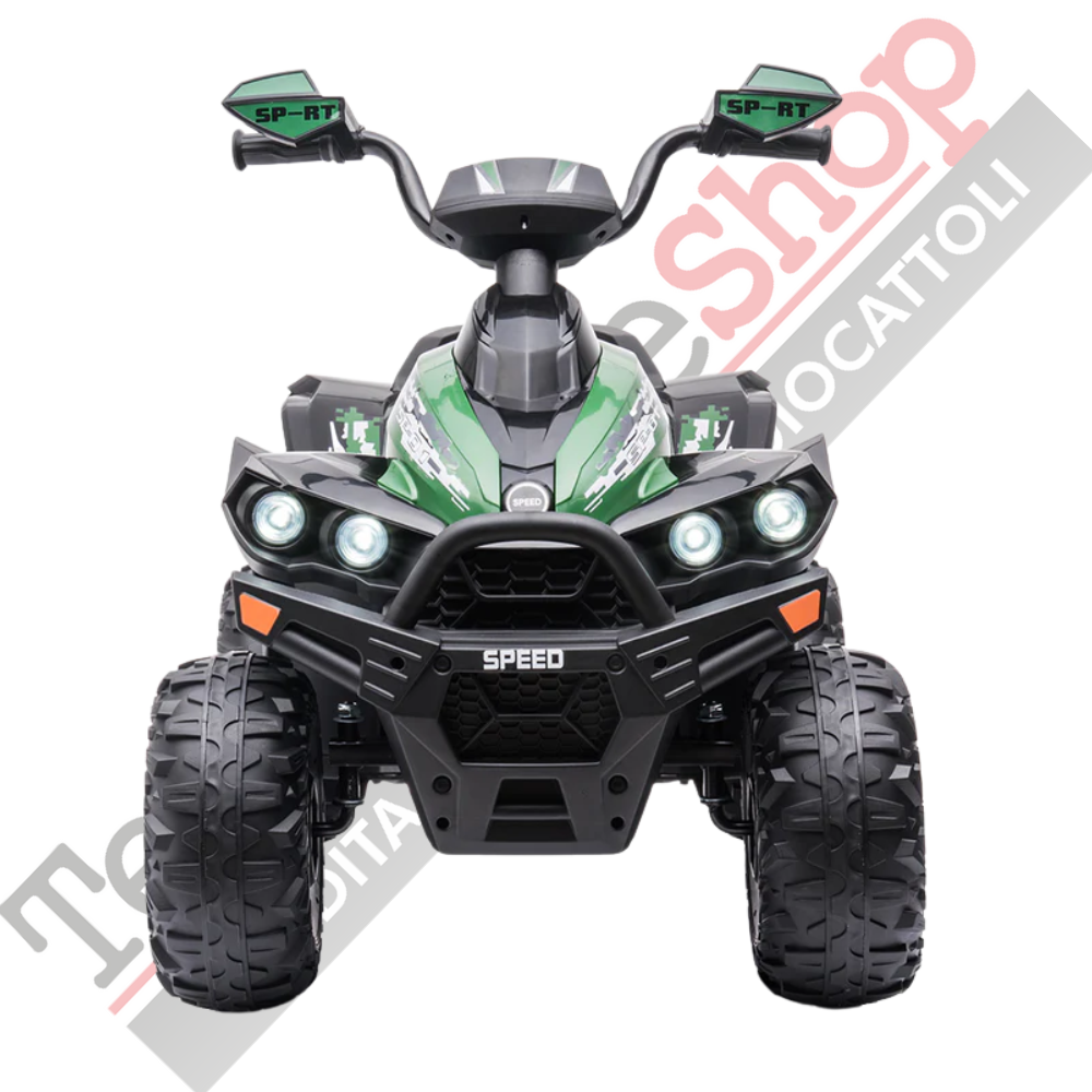 Quad Elettrico per Bambini Quad Medio Sport 12V-Verde