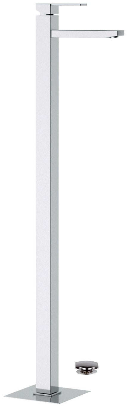 Rubinetto monocomando lavabo da terra serie qubika remer