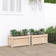 Fioriere da Giardino 2 pz in Legno Massello di Pinocod mxl 108673