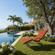 Lettino prendisole SWING LUXE MONACO - Terracotta