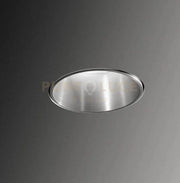 THESSALY faretto Incasso 1 Luce Acciaio Spazzolato Raso in alluminio e gesso attacco GU10 d.10cm