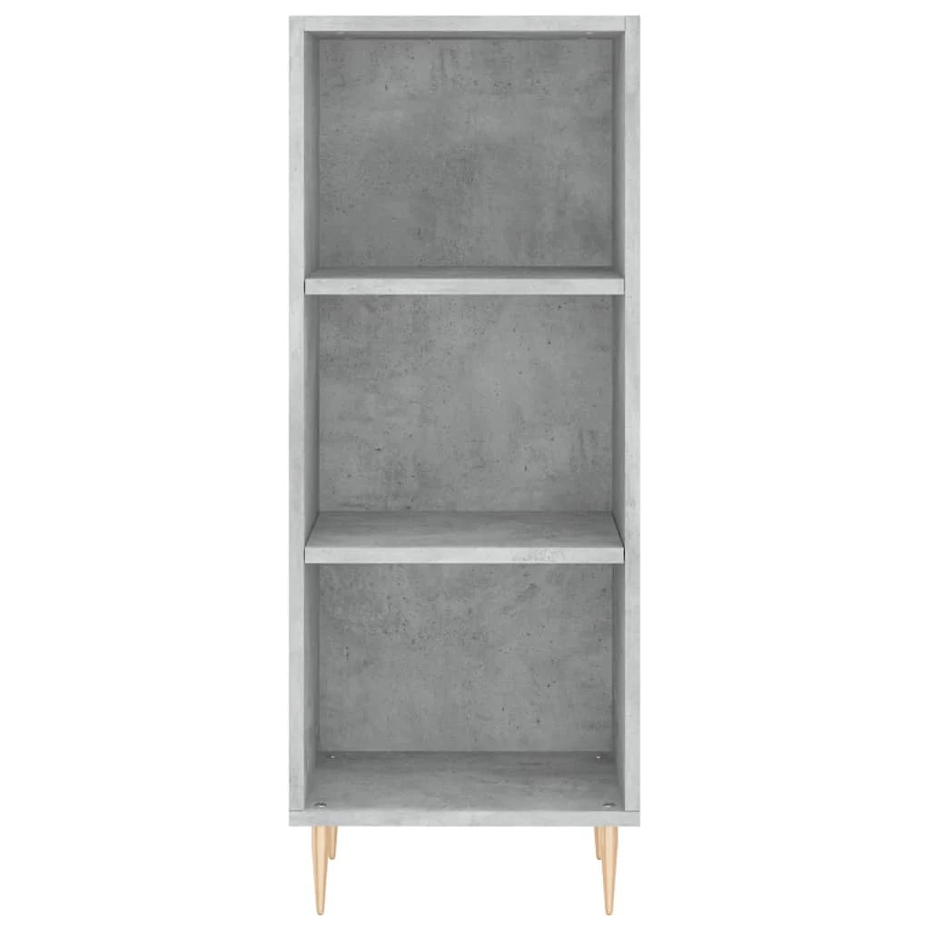 Buffet credenza cassettiera armadio mobile contenitore organizer per cucina soggiorno salotto alto 34,5 x 34 x 180 cm legno ingegnerizzato grigio 02_0034283