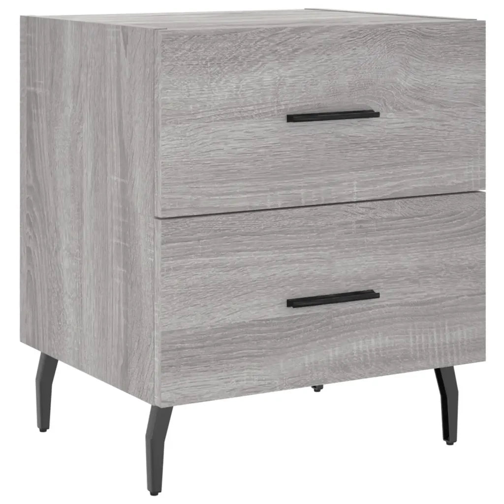 Comodino | Armadio da Notte | Mobiletto da notte Grigio Sonoma 40x35x47,5 cm in Legno Multistrato