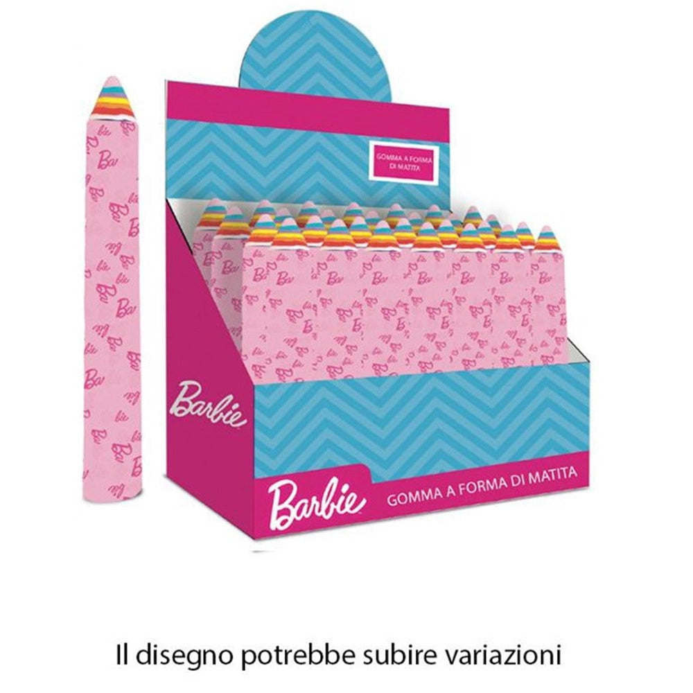 Trade Shop - Set 24pz Gomma Per Cancellare A Forma Di Matita Gigante Barbie Regalo Bambine 960948 -