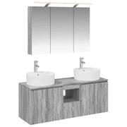 Set di Armadi da Bagno 4 pcs Sonoma grigio Legno ingegnerizzato 3406460
