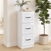Mobile con Cassetti Bianco Lucido 33 x 34,5 x 87 cm 895769