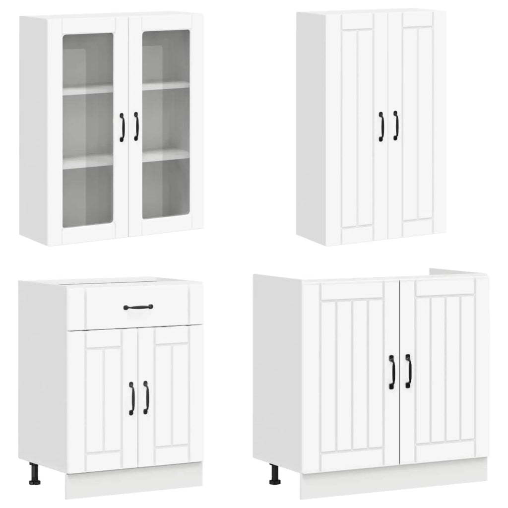 Unità Cucina LUCCA 8 pcs Bianco Legno ingegnerizzato 3438153