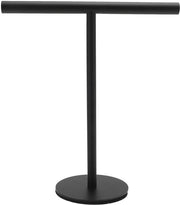 Supporto per Asciugamani con Base Stabile e Bilanciata - Multifunzionale - Opzioni di Archiviazione Varie - Supporto per Gioielli - Acciaio Inossidabile - Disegno a T