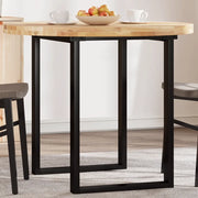 Piano Tavolo Rotondo Ã˜90x4 cm in Legno Massello di Acacia