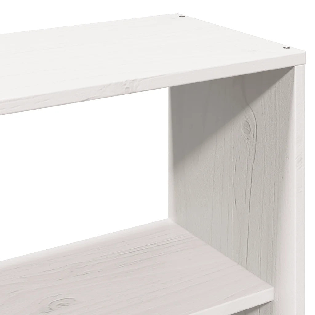 Letto Libreria senza Materasso Bianco 140x190 cm Legno di Pino 3323111