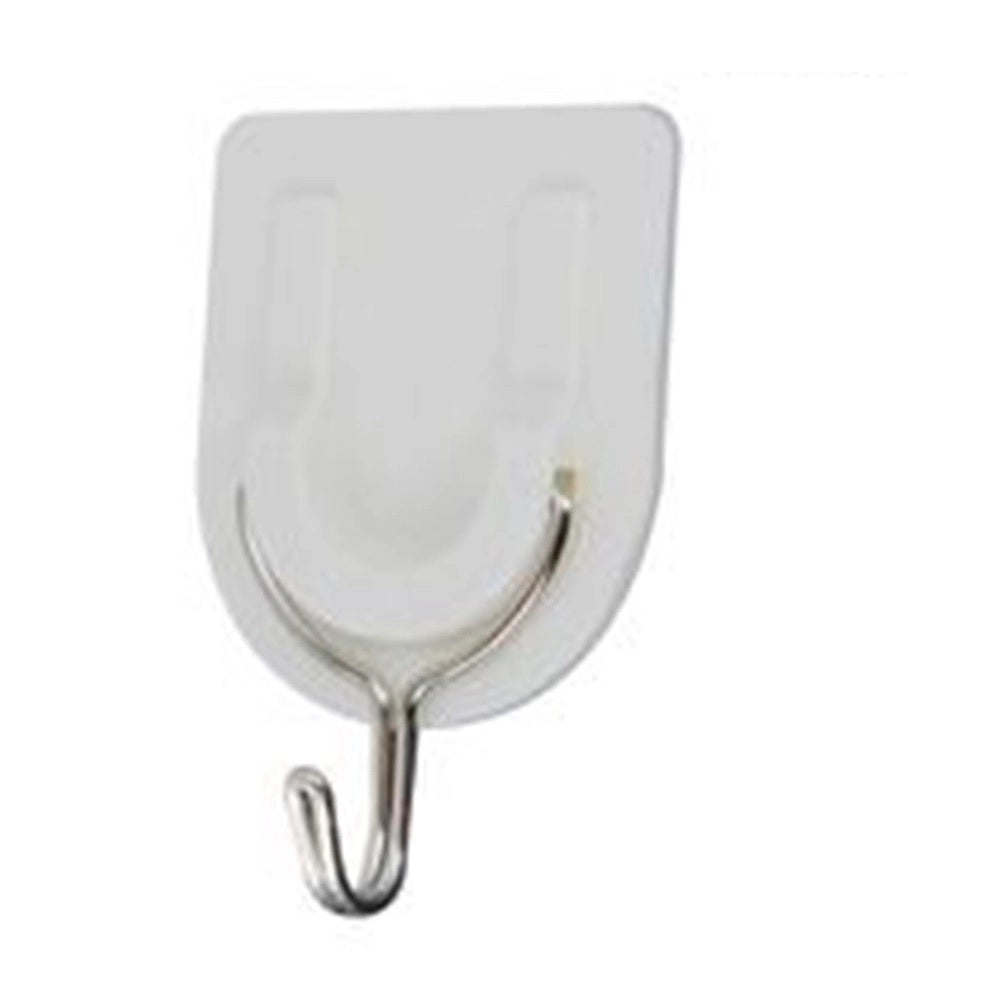 Trade Shop - Set 3 Pezzi Gancio Attaccapanni Adesivo Parete Legno Porte Fashion Hook 59669 -