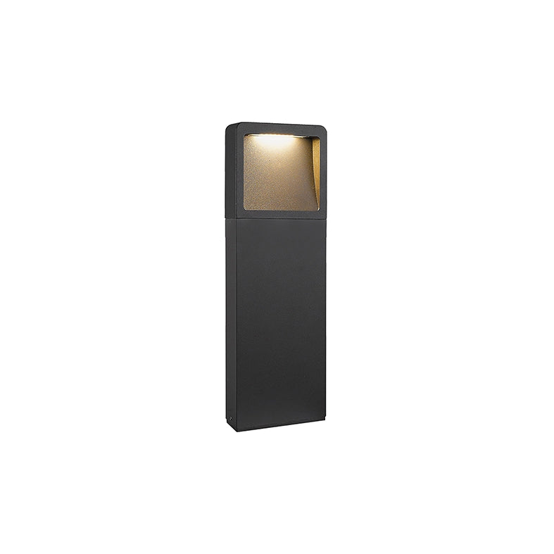 BRAD Bollard da Esterno - Paletto LED 7W 49° 3000K IP65 in Alluminio Verniciato Antracite Altezza 35cm - Rossini Group