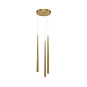 Lampada a sospensione Maytoni Cascade LED 3 luci ottone