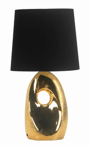 Lampada da tavolo Candellux Hierro 41-79916 oro/nera
