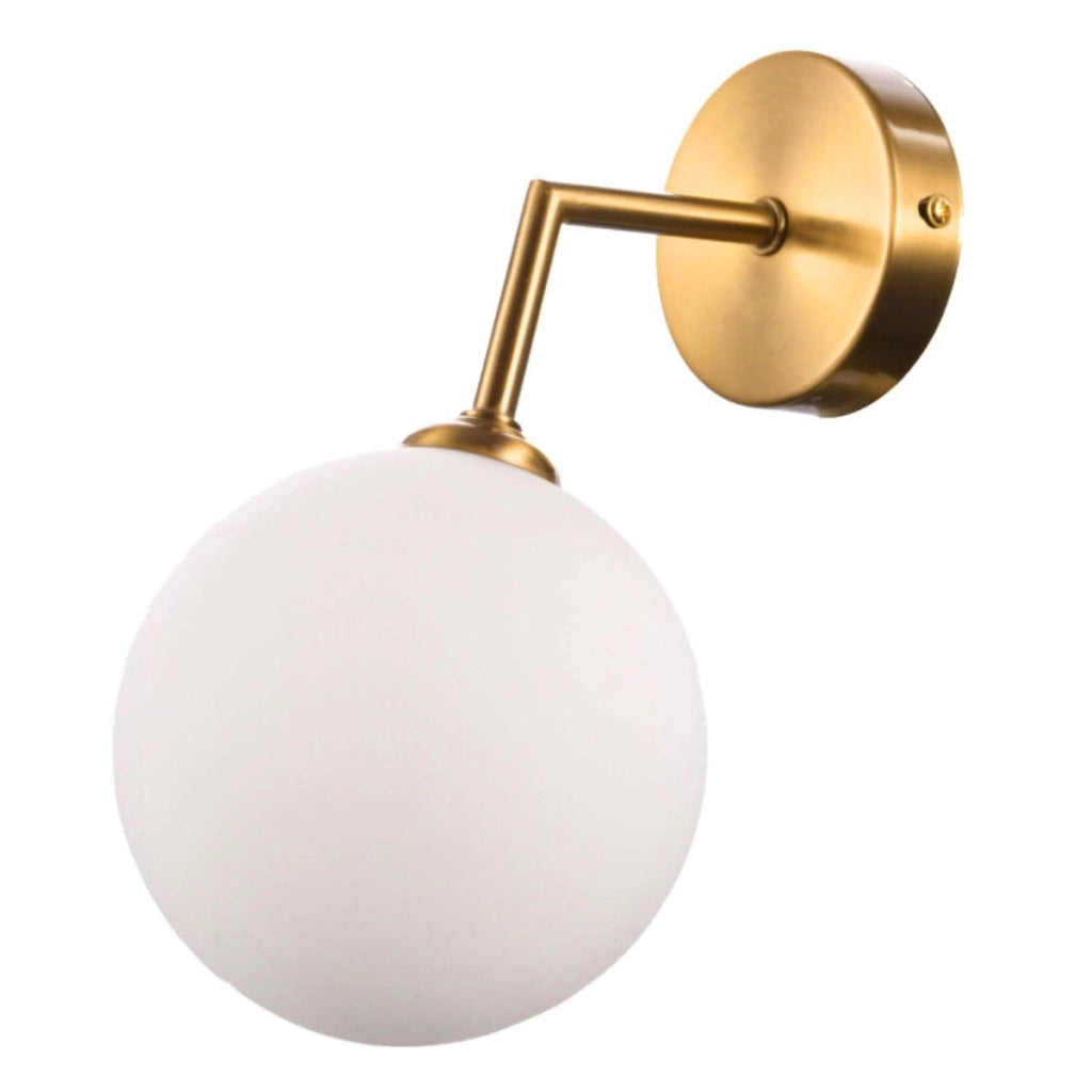 Applique da parete Dorado oro globo opale G9 Light Prestige
