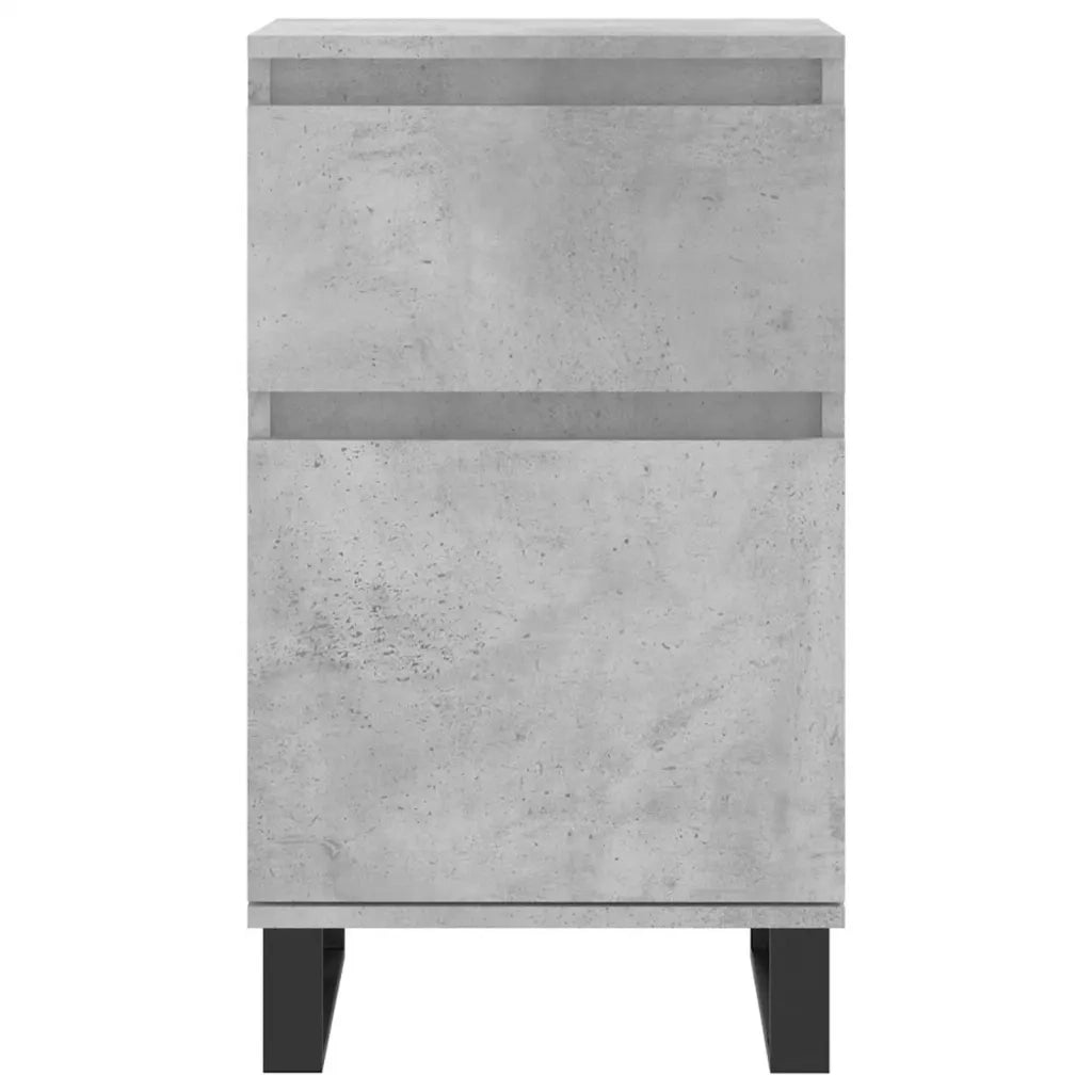 Credenza Grigio Cemento 40x35x70 cm in Legno Multistrato 831172