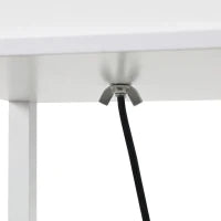 Lampada da Terra con 3 Mensole Integrate, Attacco E27 Potenza 40W, Arredamento Moderno in MDF, 26x26x160cm, Bianco