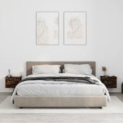 Comodini a Parete 2 pz-Set di 2 Tavolino da notte Rovere Fumo 41,5x36x28 cm