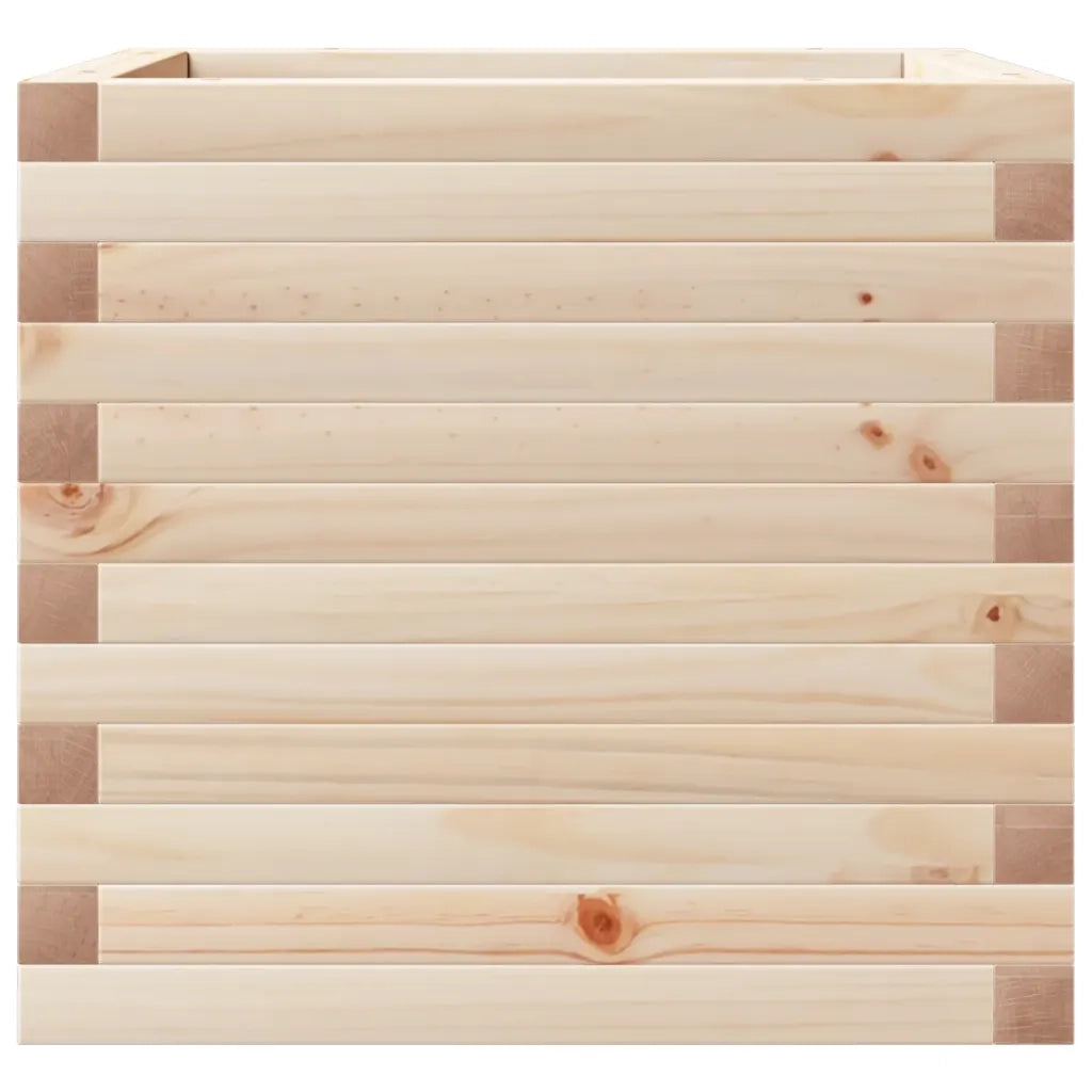 Fioriera da Giardino 50x50x45,5 cm in Legno Massello di Pino