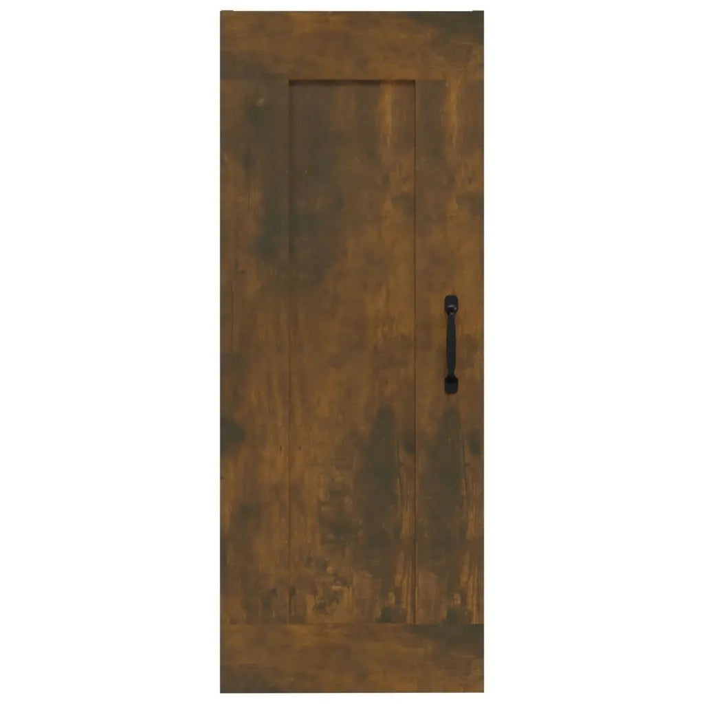Mobile Pensile Rovere Fumo 35x34x90 cm in Legno Multistrato 817453