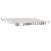 Tenda retrattile Grigio chiaro e bianco 4 x 2 m