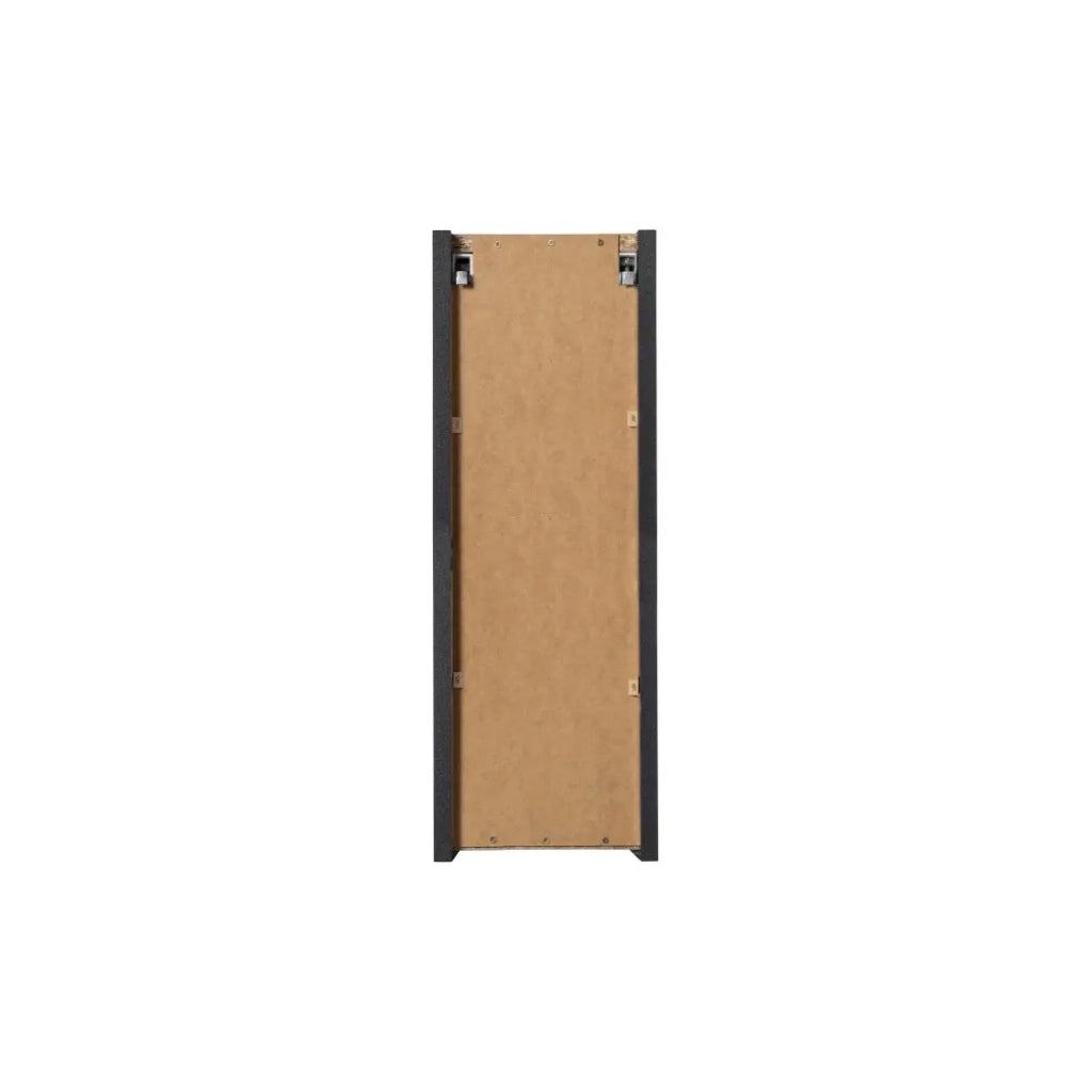 Mobile da bagno VANO – 1 porta – Nero opaco – L20 × P18 × H57 cm – Da appendere