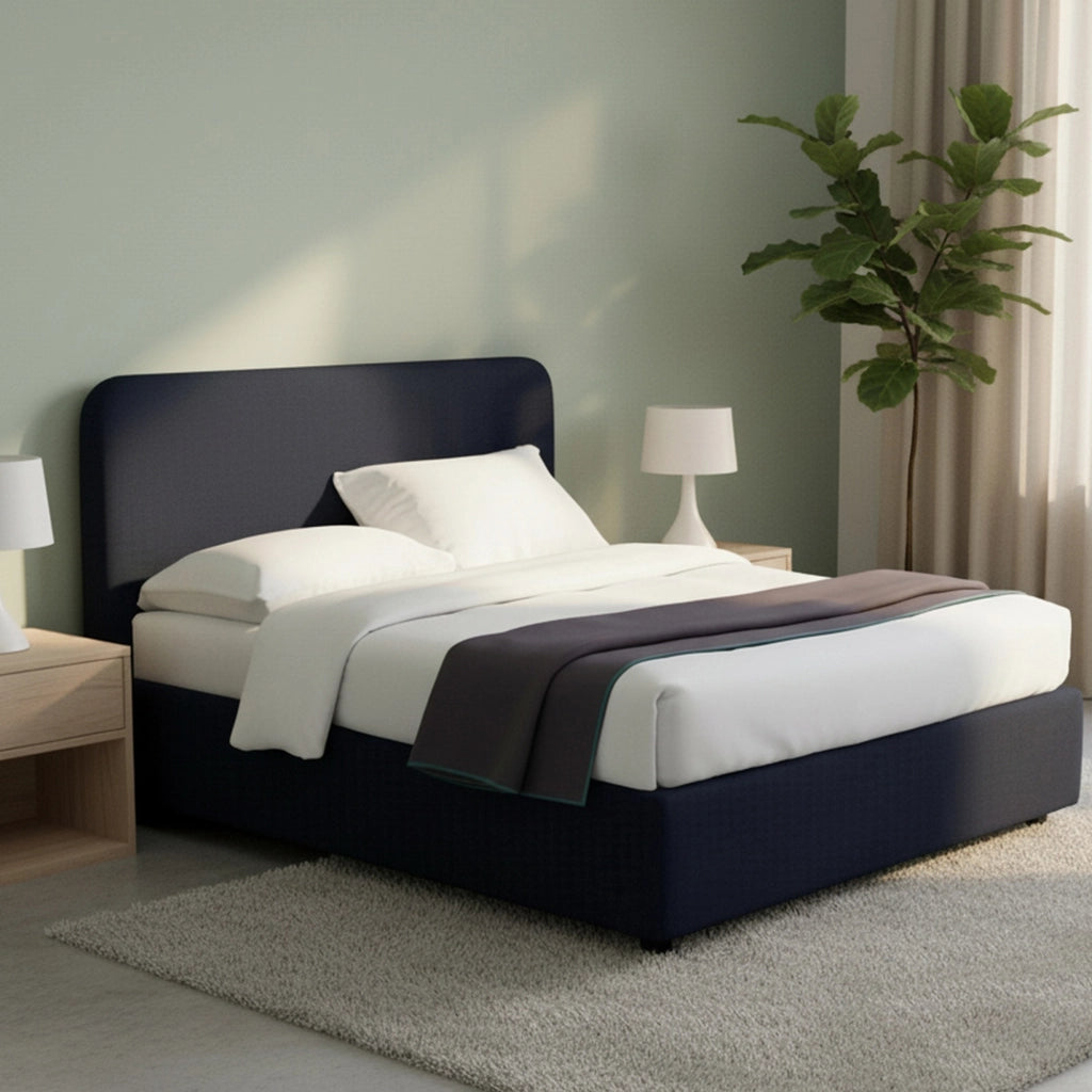 Wigan, Letto Matrimoniale Sfoderabile Made in Italy, Viola Scuro