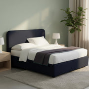 Wigan, Letto Matrimoniale Sfoderabile Made in Italy, Viola Scuro