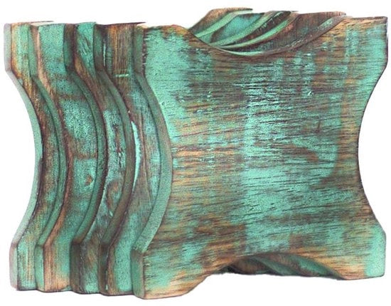 Sostegni in mango per tavolo | Sostegni in mango per tavolo decorati a mano | Artigianato sostenibile | Fatto a mano | Cucina e sala da pranzo | Progettazione di interni | Arredamento di casa