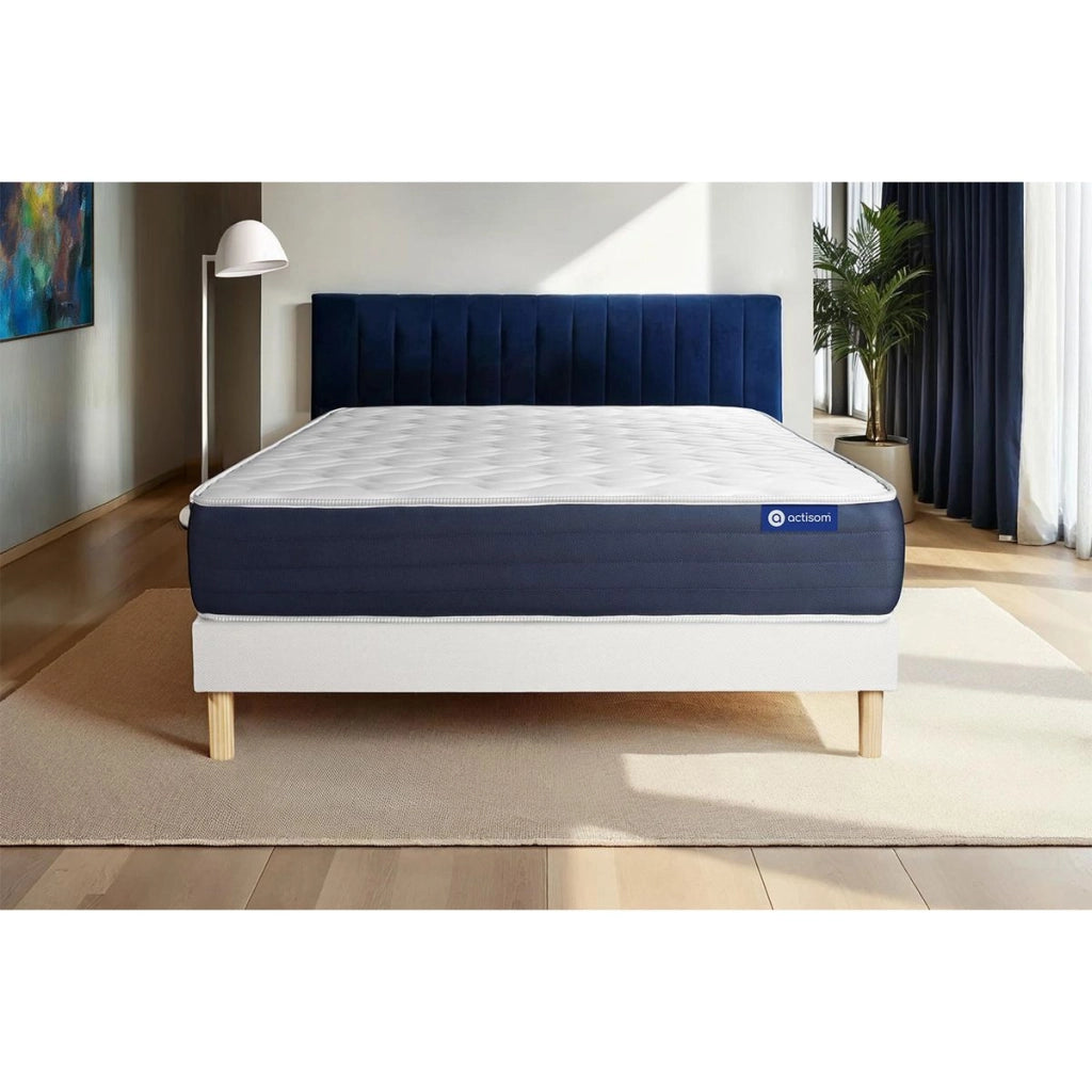 Kit rete e materasso Actilatex sleep 130x210cm - Spessore : 22cm - Lattice e memory foam - Bilanciato -
