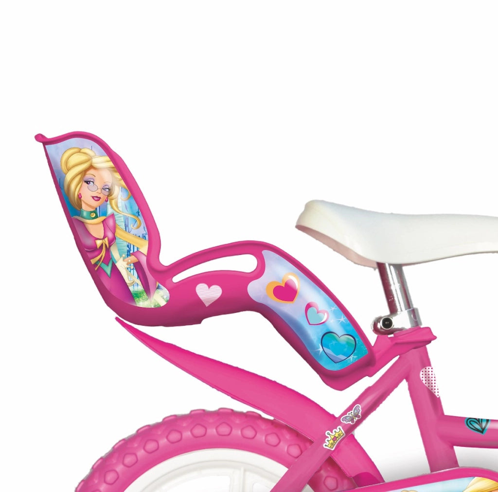 SCH PRINCESS 12", bicicletta per bambini, adatta a bambini tra i 3 e i 5 anni, per altezza tra 85 e 105 cm, cestino e po