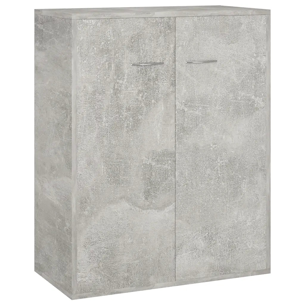 Credenza | Madia | Buffet da pranzo | Armadio da pranzo Grigio Cemento 60x30x75 cm in Legno Multistrato