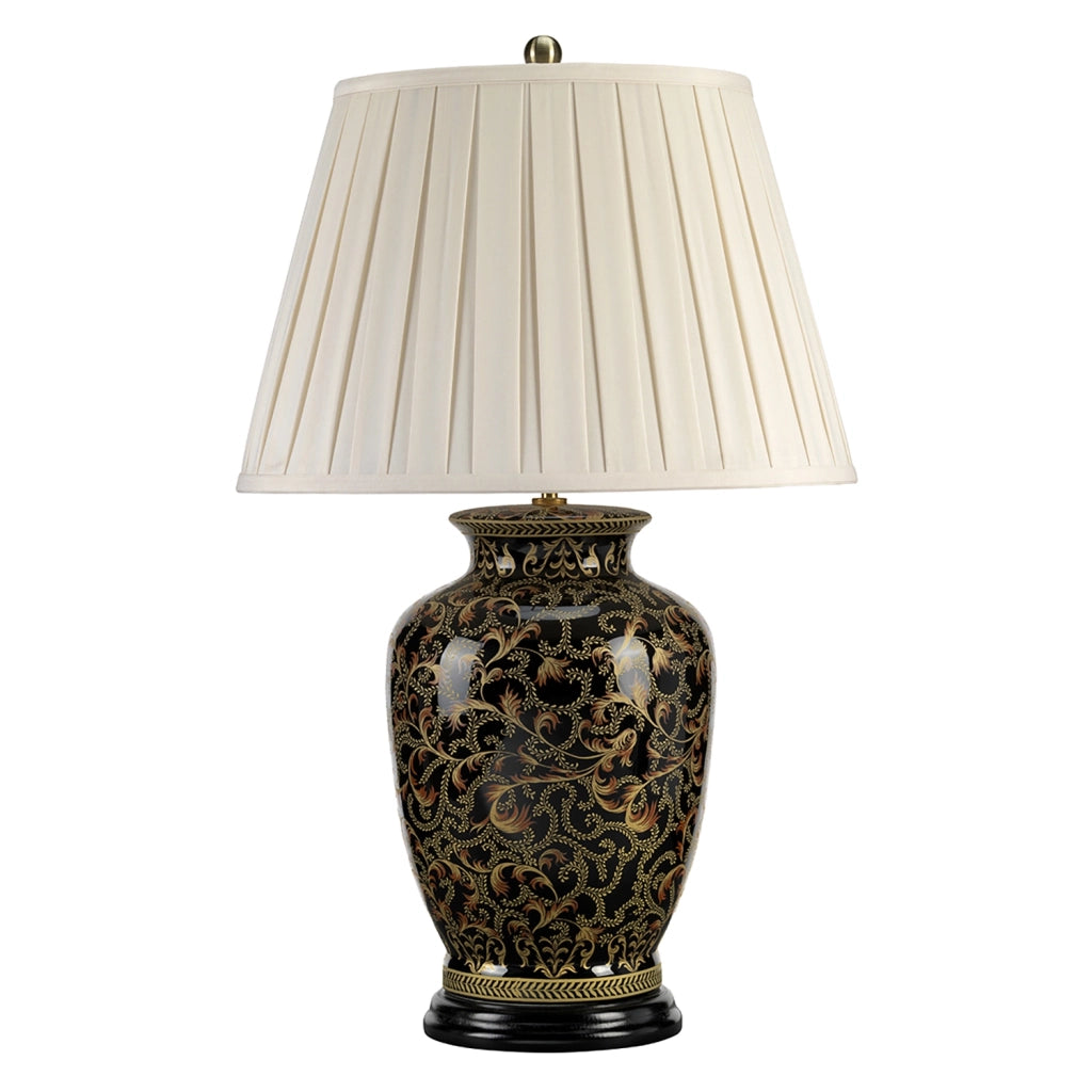 Lampada Da Scrivania Contemporanea Morris Porcellana Oro E Nero 1 Luce E27