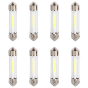 8 Pezzi Lampada Led Siluro 39mm T11 SV8.5 COB C5W C10W 12V 1W 100lm Bianco Freddo 6500K