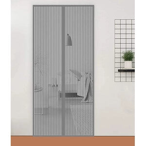 ZANZARIERA MAGNETICA P/PORTA 140X240CM GRIGIO- IRS- 1,0 pz