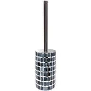 MELODY PORTA SCOPINO IN VETRO MOSAICO GRIGIO CON M