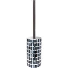 MELODY PORTA SCOPINO IN VETRO MOSAICO GRIGIO CON M