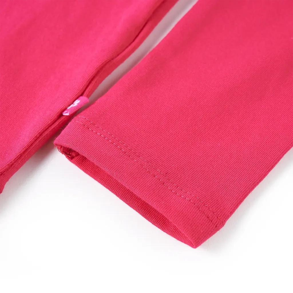 Maglietta da Bambina a Maniche Lunghe Fucsia 104 13590