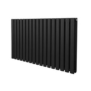 Radiatore a colonna ovale - 600 mm x 1020mm - Nero