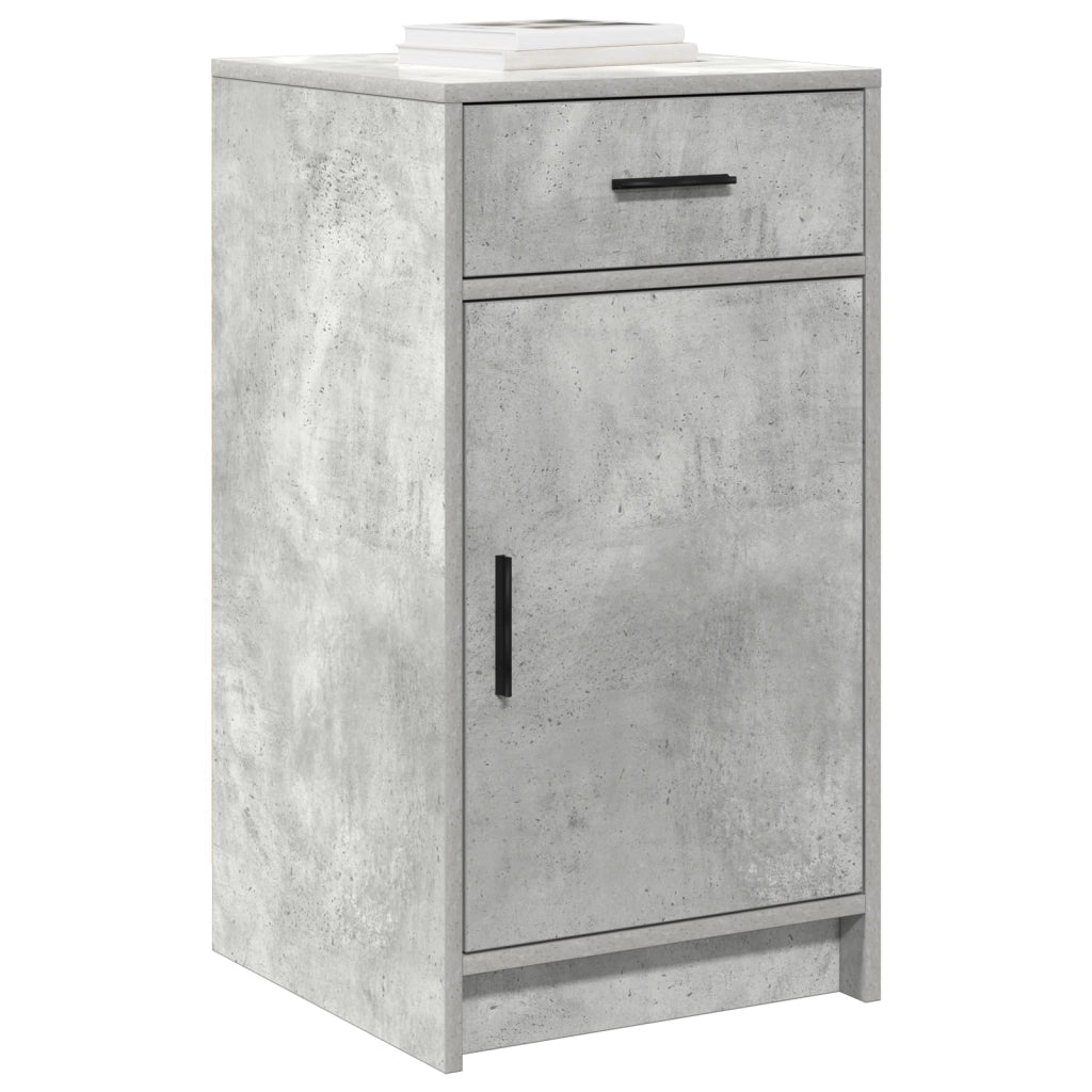 Sideboard Grigio Cemento 40x41x75 cm Legno Ingegnerizzato