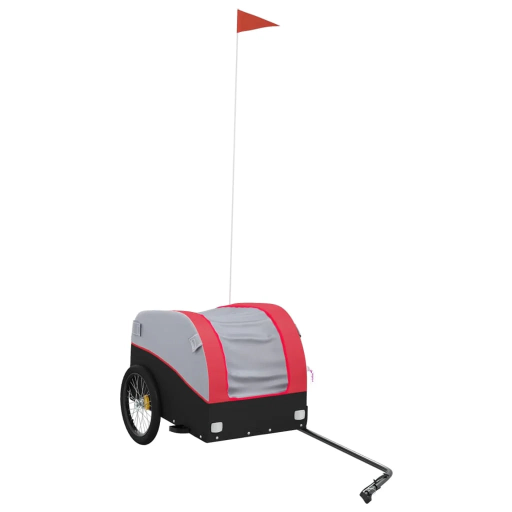 Rimorchio per trasporto biciclette capacità 30 kg ferro rosso 02_0044174