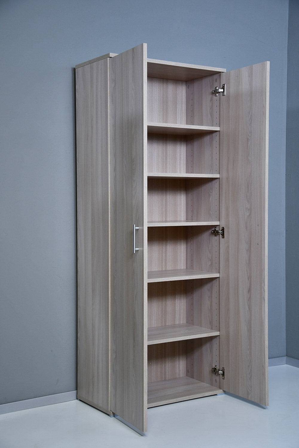 Armadio 2 Ante 6 Ripiani 72,3x36x177,1 cm in Truciolare Nobilitato Olmo