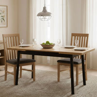 Pherkad, Tavolo Allungabile Allungabile, 75x153x75h cm Nero