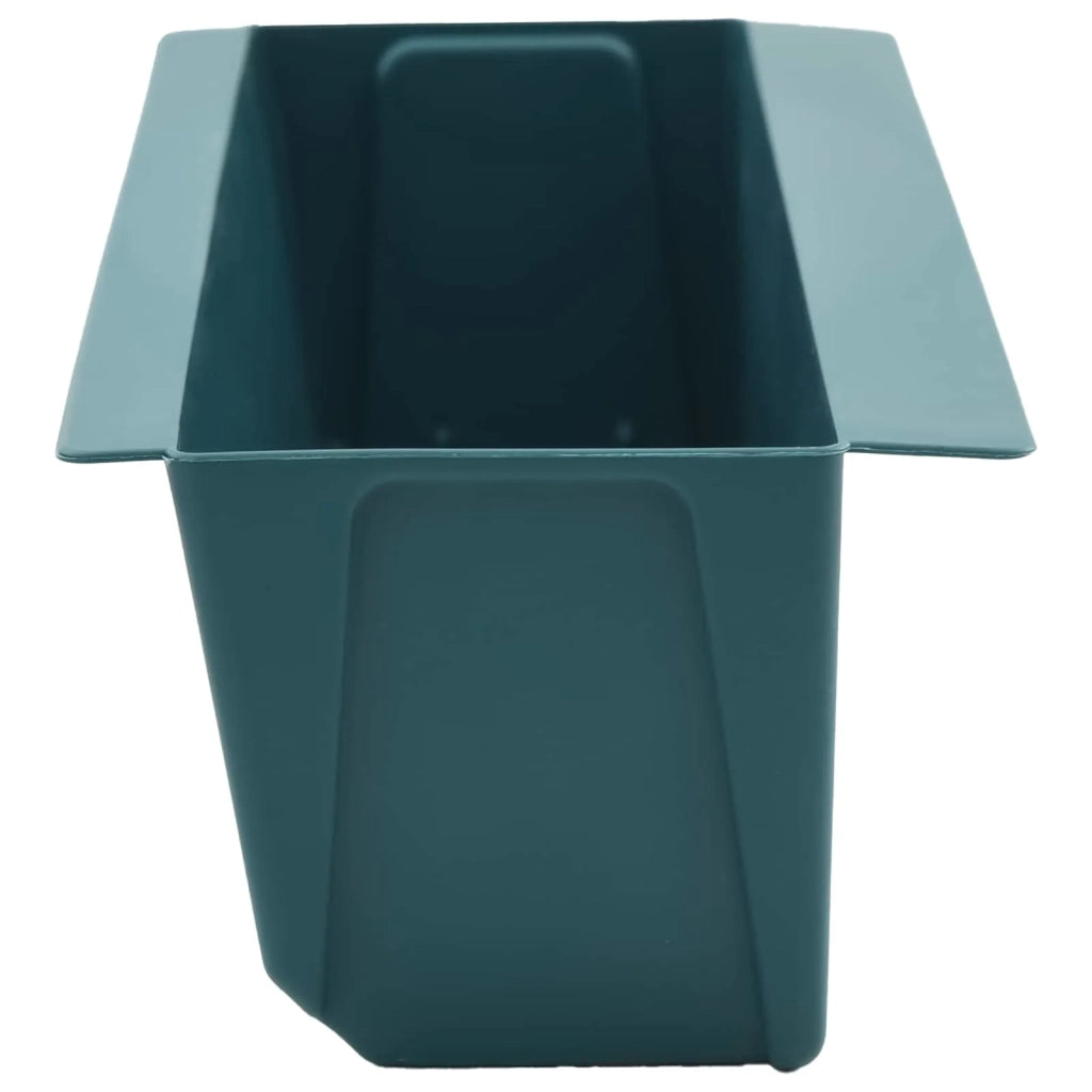 Fioriere | Cassetta per fiori | Vaso per Euro pallet 24 pz Verde 36 x 13,5 x 9,5 cm
